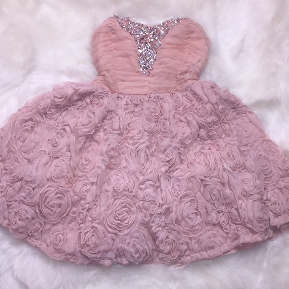 Blush glam dress